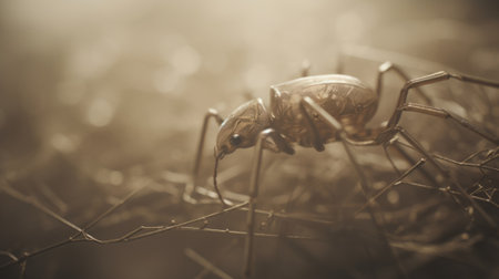 Close-up of a fantasy insect. Macro. Selective focus.の素材