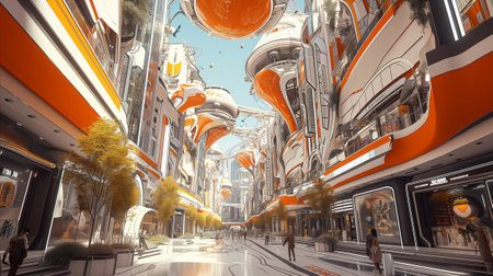Concept Design of Futuristic Mall.の素材