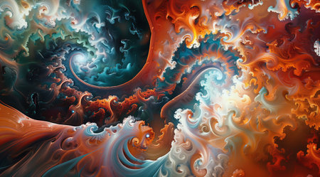 Abstract fractal art background for creative design.の素材