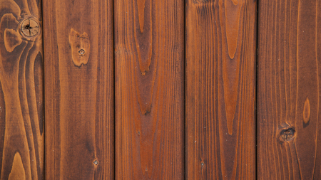 Wall from the boards covered with dark varnish. Texture, wooden background, backdrop.の写真素材