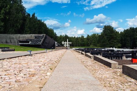 Belarus, Minsk, 14 July 2019 Khatyn village memorialのeditorial素材