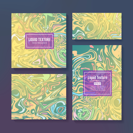 Craft Liquid Texture Vector. Hand Drawn Artwork On Water Marble Texture. Liquid Paint Pattern. Abstract Colorful pattern In Ebru Suminagashi Technique.のイラスト素材