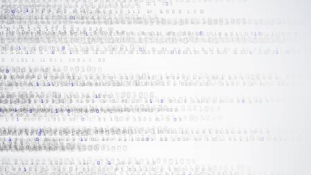 Binary Background. Matrix Style Binary Background With Falling Numbers. Vector Illustration