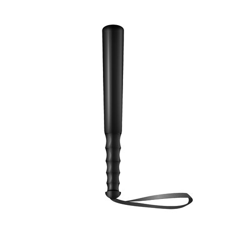Rubber Baton Icon. Illustration Of Long Rubber Baton. Security Truncheons.のイラスト素材