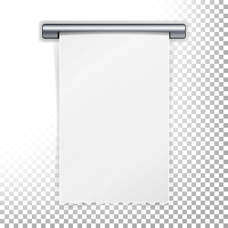 Sales Printed Receipt Vector. Bill ATM Template. A Receipt Records The Sale Of Goods Or Provision Of A Service. Transparent Backgroundのイラスト素材