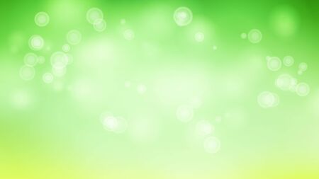 Blur Abstract Image With Shining Lights Vector. Green Bokeh Backgroundのイラスト素材
