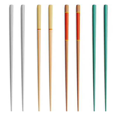 Colored chopsticks.のイラスト素材