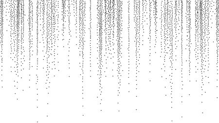 Technology Dot Particles Background Vector. Dynamic Big Data Array. Halftone Effect. Power Technology Digital Grid Illustrationのイラスト素材