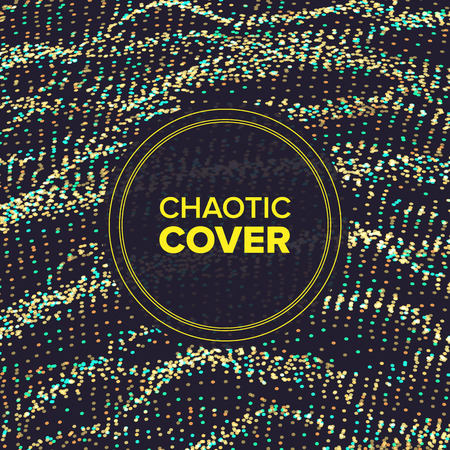 Dot Abstract Background Vector. Nano Relief. Futuristic Flux. Liquid Wallpaper. Banner, Flyer Illustrationのイラスト素材