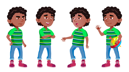 Vector of Black, Afro American Boy - ID:1-126046488 - Royalty Free ...