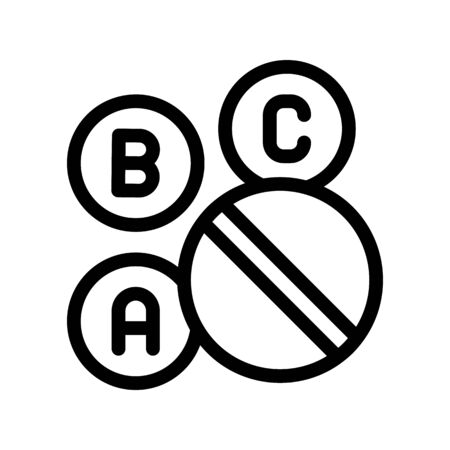 Medicine Vitamin Drugs Sport Vector Thin Line Icon. Creatine Powder Sport Nutrition for Sportsman Linear Pictogram. Dietary Ingredient, Bar for Bodybuilding Contour Illustrationのイラスト素材