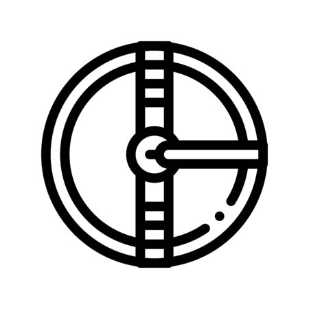Water Treatment Tank Vector Sign Thin Line Icon. Filtration Unhealthy Water Treatment Linear Pictogram. Recycling Environmental Ecosystem Plumbing Industry Monochrome Contour Illustrationのイラスト素材