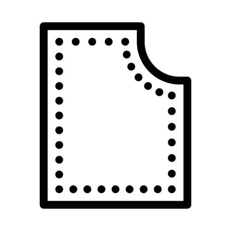Sewing Material Icon Vector. Outline Sewing Material Sign. Isolated Contour Symbol Illustrationのイラスト素材
