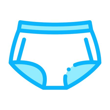 Maxi Pants Icon Vector. Outline Maxi Pants Sign. Isolated Contour Symbol Illustrationのイラスト素材