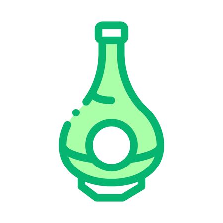 Drink Bottle Icon Vector. Outline Drink Bottle Sign. Isolated Contour Symbol Illustrationのイラスト素材