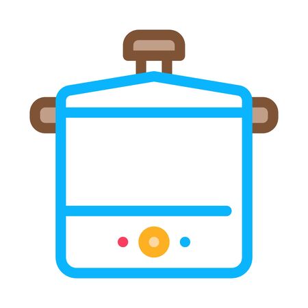 Tool Sterilizer Icon Vector. Outline Tool Sterilizer Sign. Color Isolated Contour Symbol Illustrationのイラスト素材