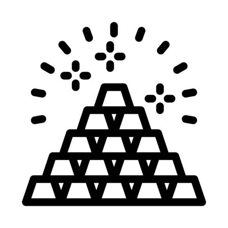 Sacred Pyramid Icon Vector. Outline Sacred Pyramid Sign. Isolated Contour Symbol Illustrationのイラスト素材