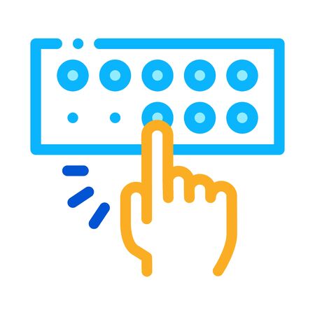 Musical Console Icon Vector. Outline Musical Console Sign. Isolated Contour Symbol Illustrationのイラスト素材