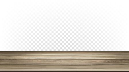 Wooden House Floor Parquet Interior Detail Vector. Light Stylish Parquet, Natural Wood Material Room Flooring. Laminate, Plywood Or Medium Density Fiberboard Mockup Realistic 3d Illustrationのイラスト素材