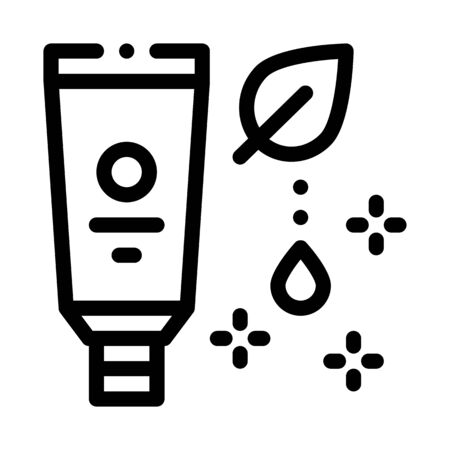 nutritious cream icon vector. nutritious cream sign. isolated contour symbol illustrationのイラスト素材