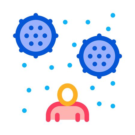 human blood plasma icon vector. human blood plasma sign. color contour symbol illustrationのイラスト素材