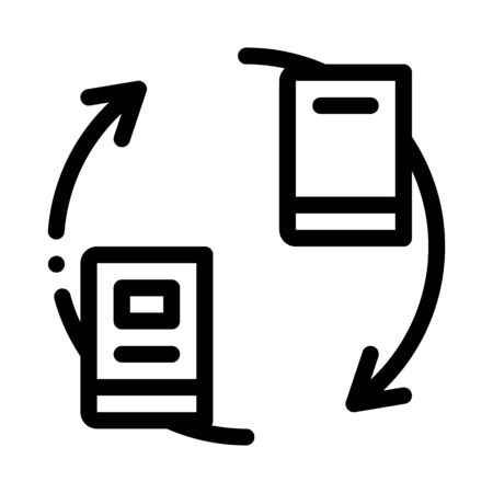 book sharing icon vector. book sharing sign. isolated contour symbol illustrationのイラスト素材