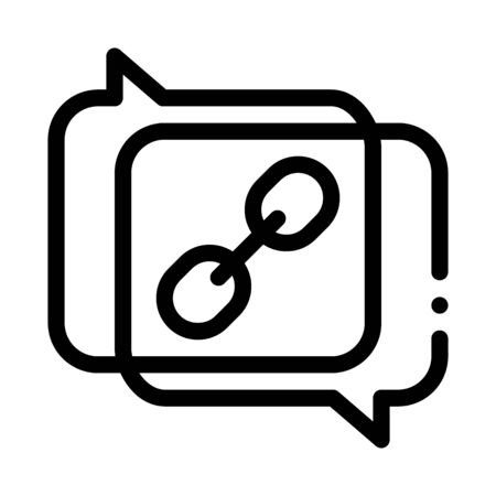 coincidence of two opinions icon vector. coincidence of two opinions sign. isolated contour symbol illustrationのイラスト素材