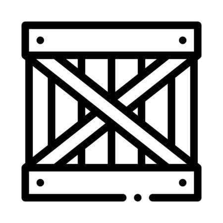 wood ban icon vector. wood ban sign. isolated contour symbol illustrationのイラスト素材