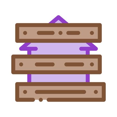 territory of house impassable for people icon vector. territory of house impassable for people sign. color symbol illustrationのイラスト素材