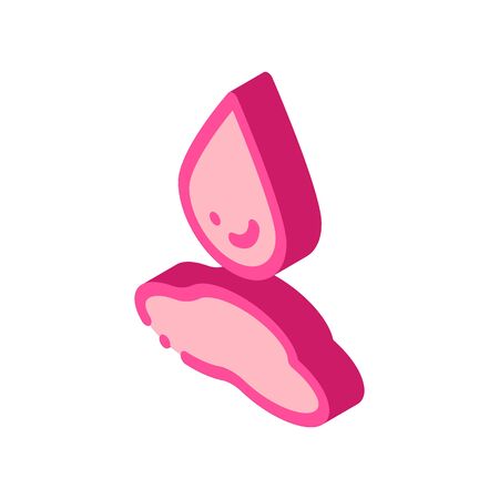 Changeable Mood Symptomp Of Pregnancy vector isometric sign. color isolated symbol illustrationのイラスト素材