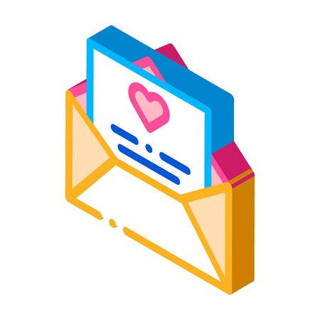 Pre-nuptial Agreement Sign isometric color isolated symbol illustrationのイラスト素材