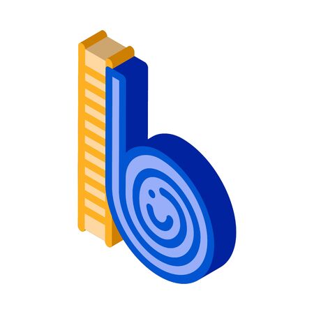 snail creeping up icon vector. isometric snail creeping up sign. color isolated symbol illustrationのイラスト素材