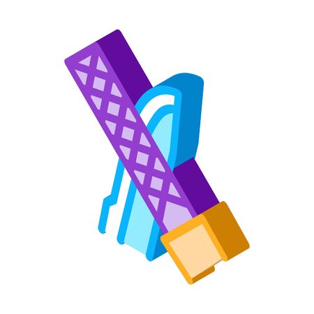 Blade Sharpening Icon Vector. Isometric Blade Sharpening sign. color isolated symbol illustrationのイラスト素材