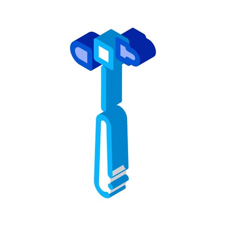 Reflex Hammer Icon Vector. Isometric Reflex Hammer sign. color isolated symbol illustrationのイラスト素材