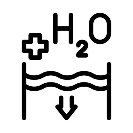 juice add water icon vector. juice add water sign. isolated contour symbol illustrationのイラスト素材