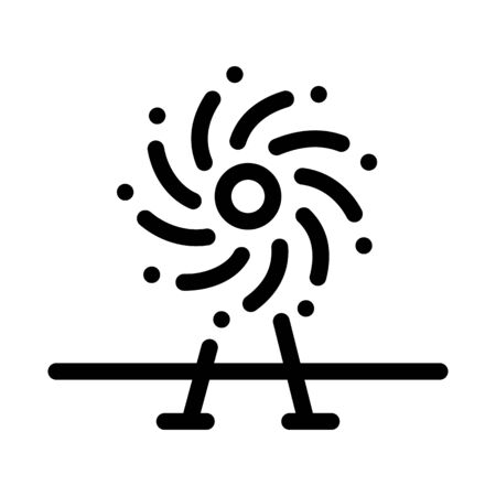 firework decorative icon vector. firework decorative sign. isolated contour symbol illustrationのイラスト素材