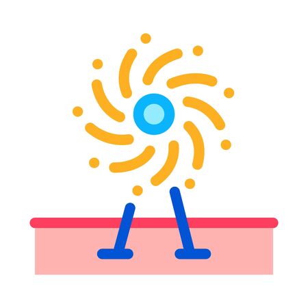 firework decorative icon vector. firework decorative sign. color symbol illustrationのイラスト素材