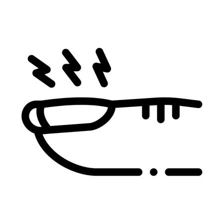 rotting nails icon vector. rotting nails sign. isolated contour symbol illustrationのイラスト素材