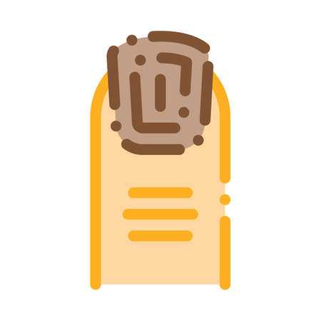 rotting nails icon vector. rotting nails sign. color symbol illustrationのイラスト素材