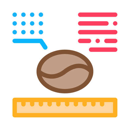 coffee size icon vector. coffee size sign. color symbol illustrationのイラスト素材