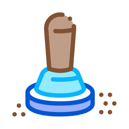 coffee press icon vector. coffee press sign. color symbol illustrationのイラスト素材