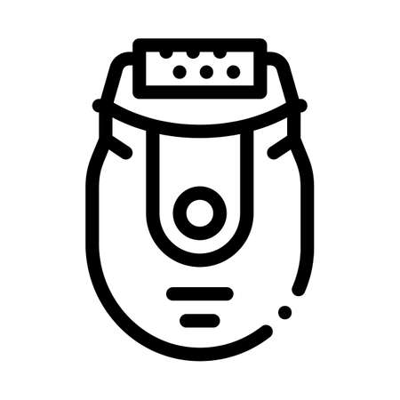 epilator device icon vector. epilator device sign. isolated contour symbol illustrationのイラスト素材