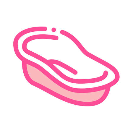 bath for childern icon vector. bath for childern sign. isolated contour symbol illustrationのイラスト素材