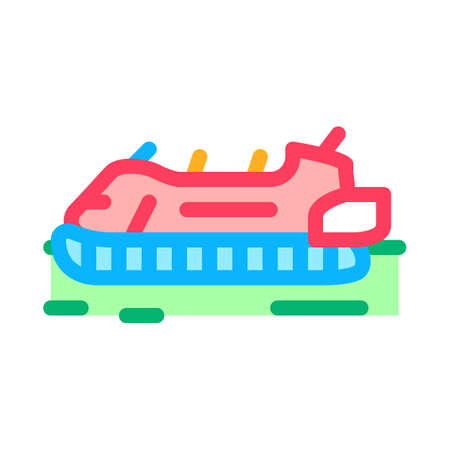 rescue hovercraft icon vector. rescue hovercraft sign. isolated contour symbol illustrationのイラスト素材