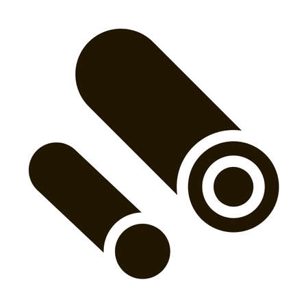 Circular Pipes Metallurgical Icon Vector . Contour Illustrationのイラスト素材