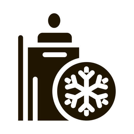 People Heating Point Biohacking Icon Vector . Contour Illustrationのイラスト素材