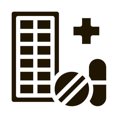 Pharmacy Biohacking Icon Vector . Contour Illustrationのイラスト素材