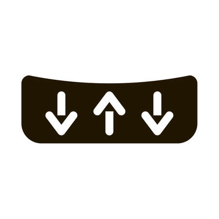 Shock Absorbing Mattress glyph icon vector. Shock Absorbing Mattress Sign. isolated symbol...