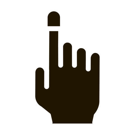 Finger Thimble glyph icon vector. Finger Thimble Sign. isolated symbol illustrationのイラスト素材