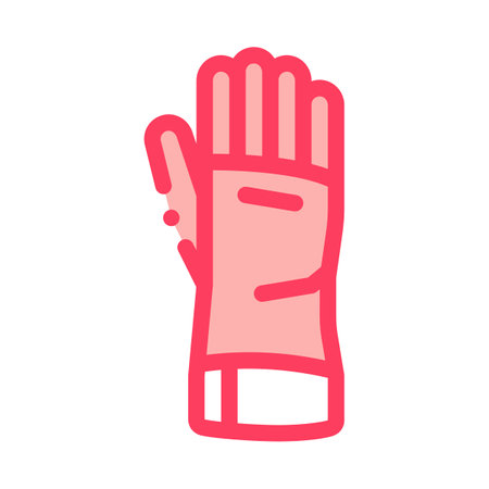 driver glove color icon vector. driver glove sign. isolated symbol illustrationのイラスト素材